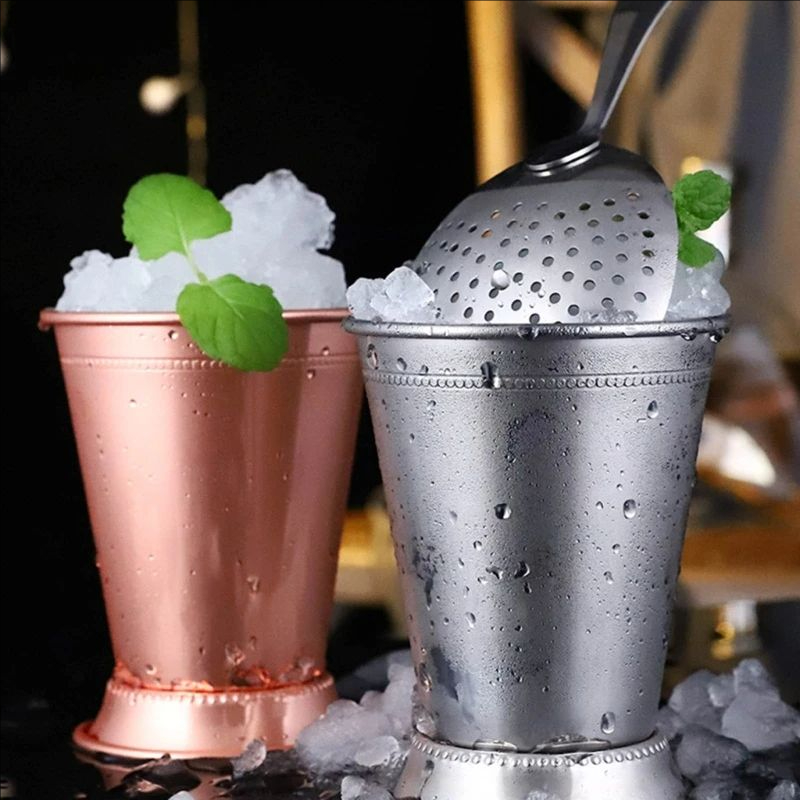 Wine With Beer Mix - Tiki Mint Julep แก้วสแตนเลสแก้วค็อกเทลเครื่องดื่มผสมแก้ว Martini Mojito