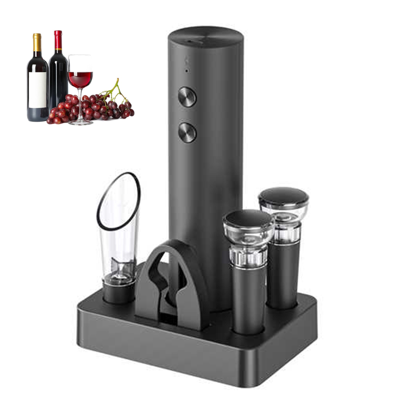 Wine Opener Electric - ชุดเปิดขวดไวน์ไฟฟ้ารุ่นใหม่ล่าสุด ที่เปิดขวดไวน์แดงอัตโนมัติแบบชาร์จไฟได้ พร้อมฐาน