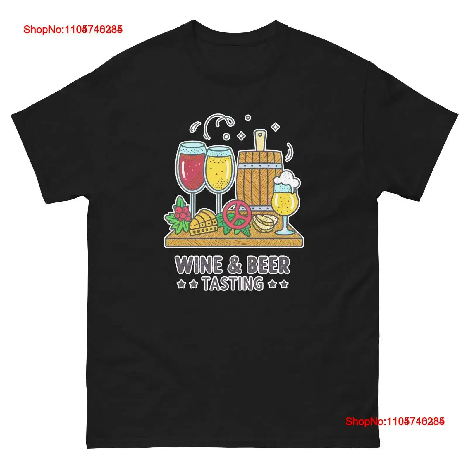 Wine Beer Tasting - งานชิมไวน์และเบียร์ กิจกรรมสังสรรค์ เสื้อยืดวินเทจ ผ้าซักแล้ว ระบายอากาศได้ดี ลายกราฟิก
