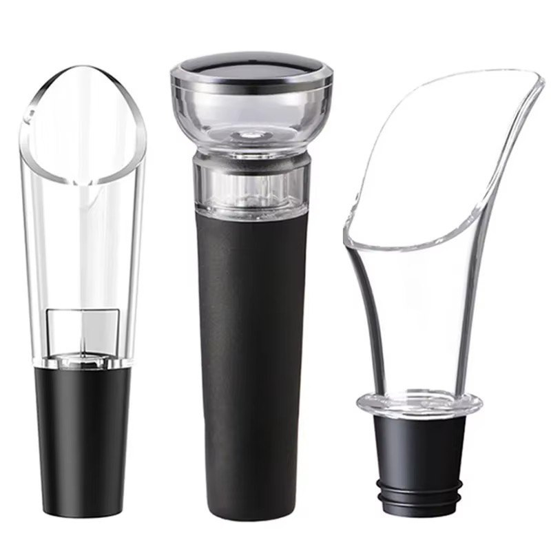 Wine Aerator Pour - ขวดไวน์รั่วซีลปั๊มสูญญากาศ Stopper Pourer Spout Decanter ไวน์