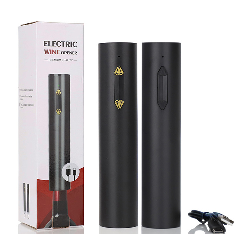 Wine Opener Electric - ที่เปิดขวดไวน์ไฟฟ้าแบบพกพาพร้อมการชาร์จ USB ที่เปิดขวดไวน์อัตโนมัติ ที่เปิดขวดไวน์ไฟฟ้าขนาดเล็ก