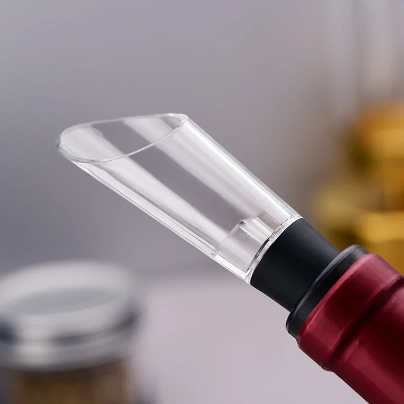 Wine Aerator Pour - ไวน์ Pourer Decanter สีแดงไวน์ Aerating Pourer