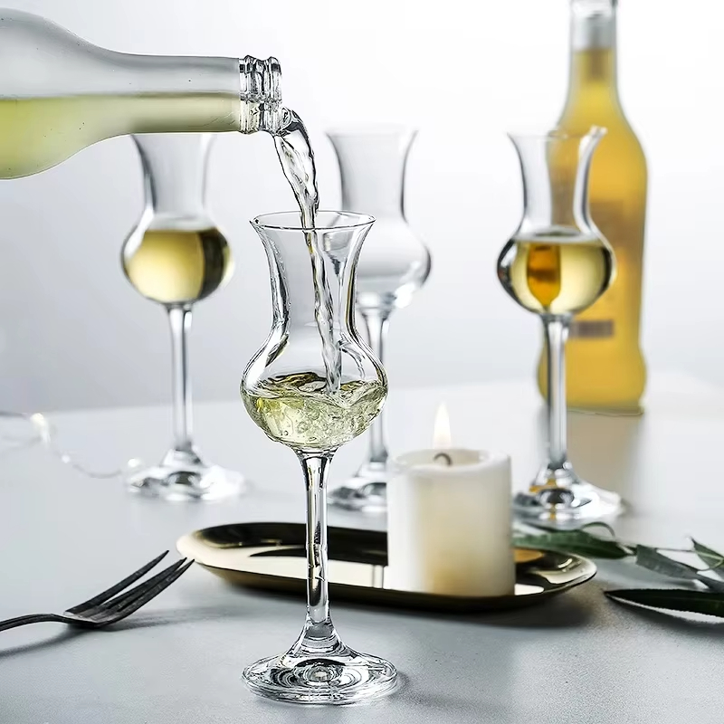 Wine Beer Tasting - แก้วคริสตัลสำหรับวิสกี้ ไวน์ รัม ลิควอร์ บรั่นดี แชมเปญ