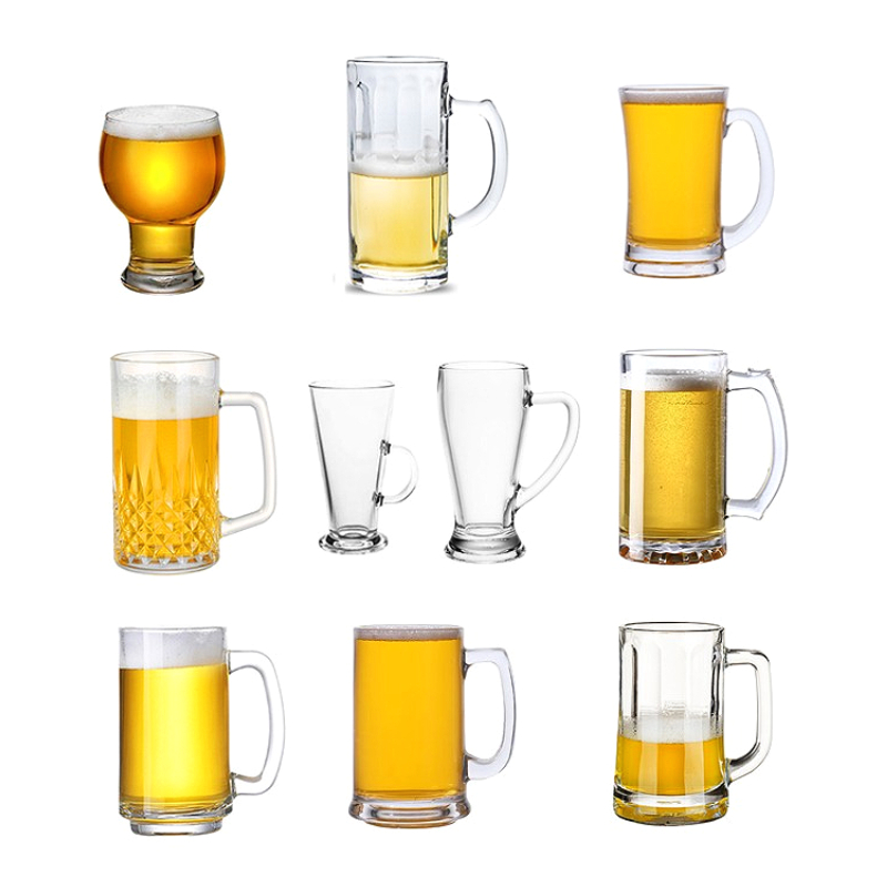 Wine Beer Juice - Creative แก้วไวน์หลายความจุแว่นตาเบียร์หรูหราแก้วเบียร์ข้าวสาลีพร้อม Handle Elegant ขวดน้ําน้ําผลไม้เครื่องดื่มถ้วย