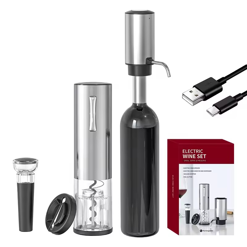 ชุดเปิดขวดไวน์ไฟฟ้าแบบชาร์จได้ - Wine Opener Electric บทวิจารณ์และราคา