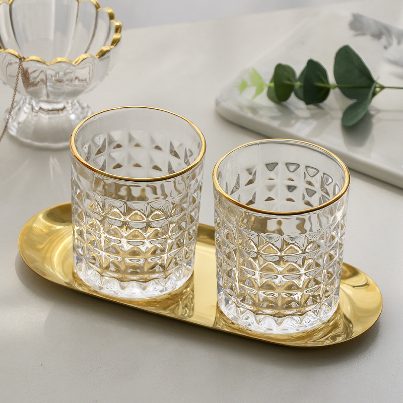 3/2/Pcs Embossed ถ้วยแก้วกาแฟแ - Wine Beer Coffee Drink บทวิจารณ์และราคา