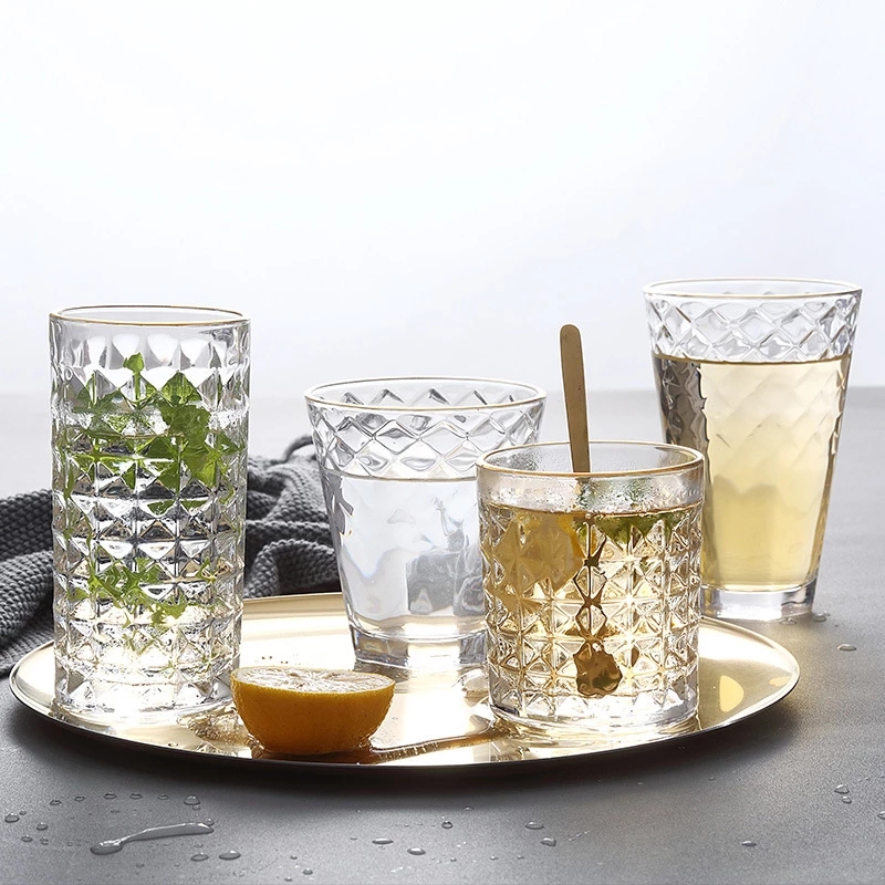 3/2/Pcs Embossed ถ้วยแก้วกาแฟแ - Wine Beer Coffee Drink บทวิจารณ์และราคา