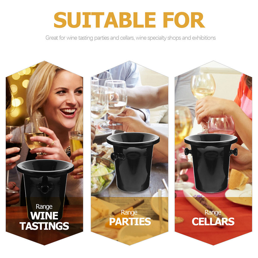 ถังน้ำแข็งพลาสติกแบบตะวันตก 2  - Wine Beer Tasting บทวิจารณ์และราคา