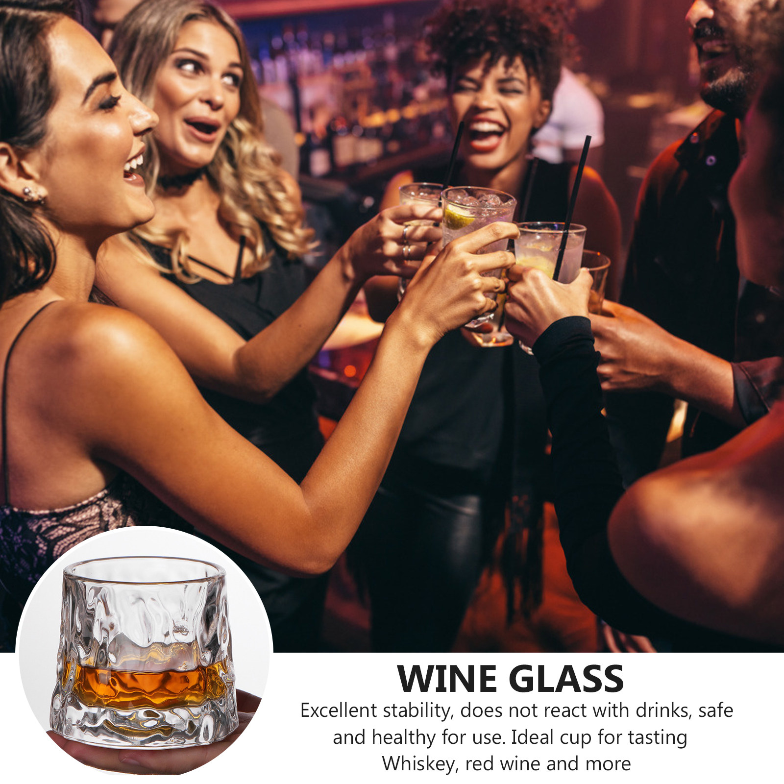 แก้วไวน์แบบมีลายตอก 1 ใบ แก้วว - Wine Beer Tasting บทวิจารณ์และราคา